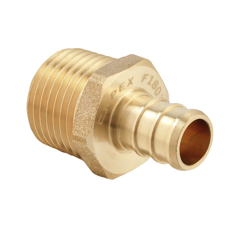 EFIELD (Pack of 5) EFIELD Pex 1/2 Inch x 1/2 Inch Male NPT Adapter Brass Crimp Fittings (PEX1807017-5PCS) - Image 2